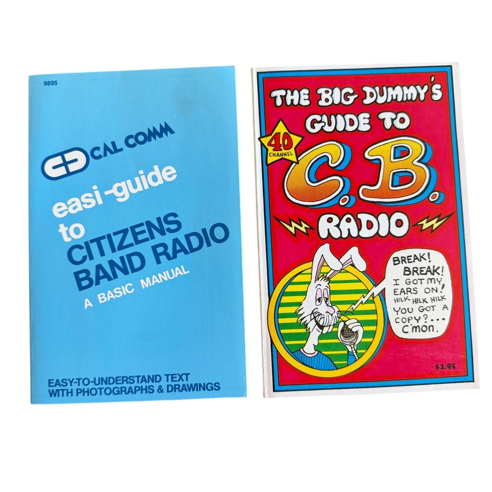 Vintage CB Radio Books Big‎ Dummys Guide to CB Radio & Easi-Guide Cal Comm Lot 2